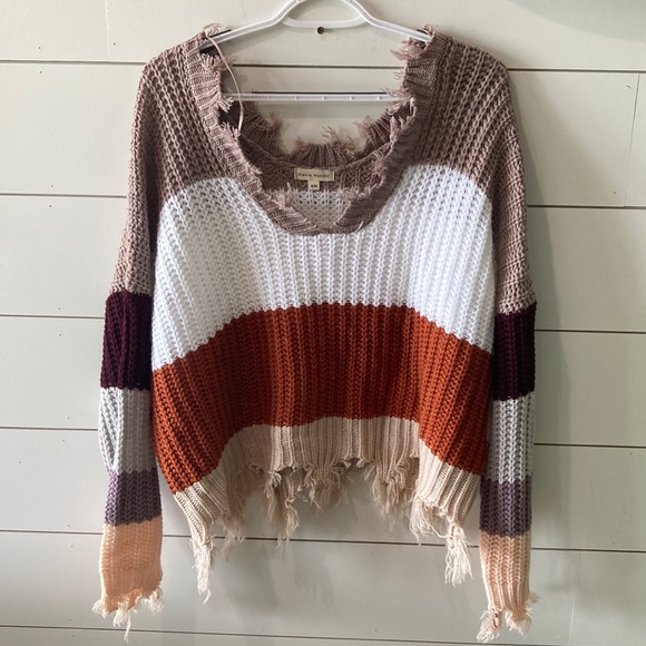 STEVIE HENDER. Striped sweater. - Picture 1 of 4